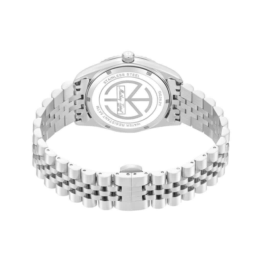 Мужские кварцевые часы Mathey-Tissot H250953A-B с циферблатом из белого перламутра