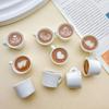40Pcs Mini Resin Coffee Cups Statues Vivid Appearance Micro Landscape Ornament DIY Crafts Lightweight Dollhouse Decor