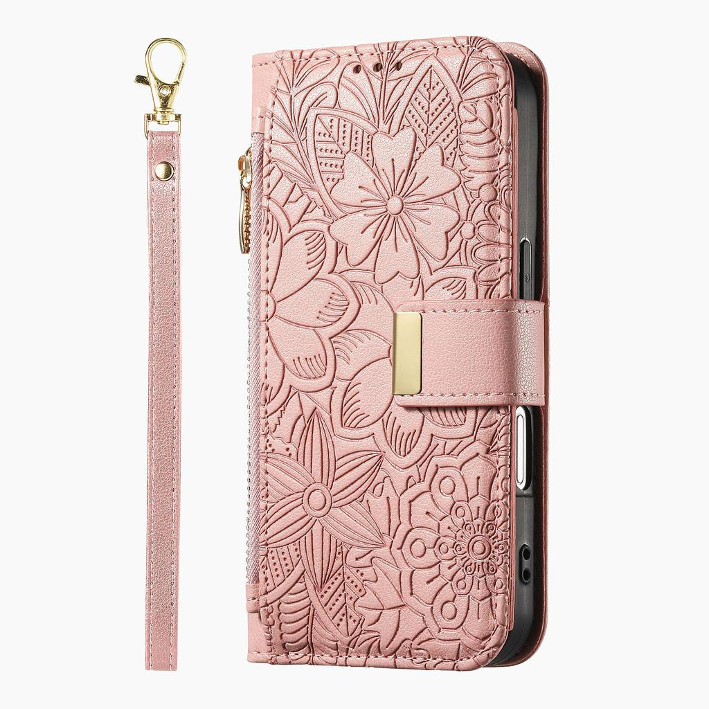 PU Leather Zipper Crossbody Flip Wallet Card Slot Phone Case for Xiaomi MI 17 Ultra 15T Pro 14T 13T 11 LITE Wrist Strap Cover