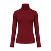 Thermal Sets Women's Knit Long Sleeve Top with High Neck, Slim Fit, Warm Casual Sweater