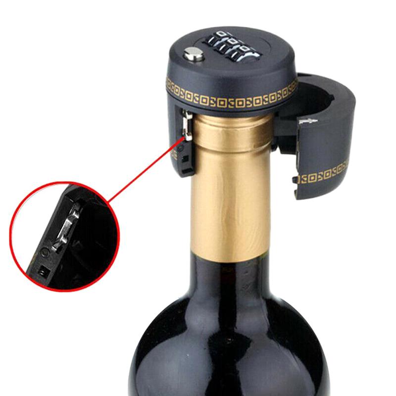 Bottle Password Lock For Wine Liquor Bottle Vacuum Picks Stopper Conservation