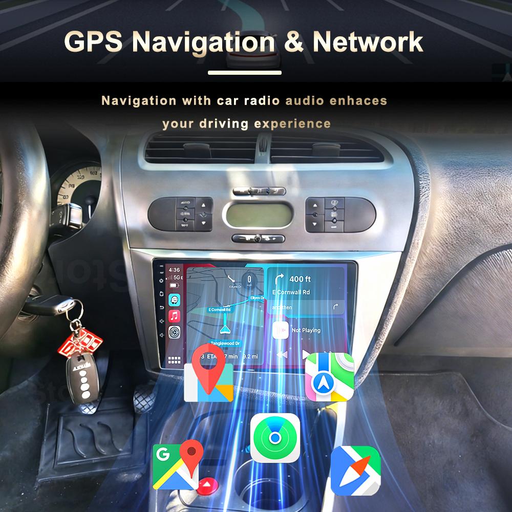 Carplay Screen For Seat Leon 2 MK2 2005 2006 2007 2008 2009 2010 2011 2012 Autoradio Stereo Head Unit Car Radio Video Player DSP