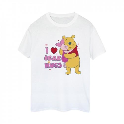 Disney Womens/Ladies Winnie The Pooh Big Bear Hugs Cotton Boyfriend T-Shirt