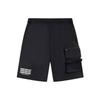 Li Ning Letter Print Straight Leg Sports Shorts Men shorts Black AKSSA37-1