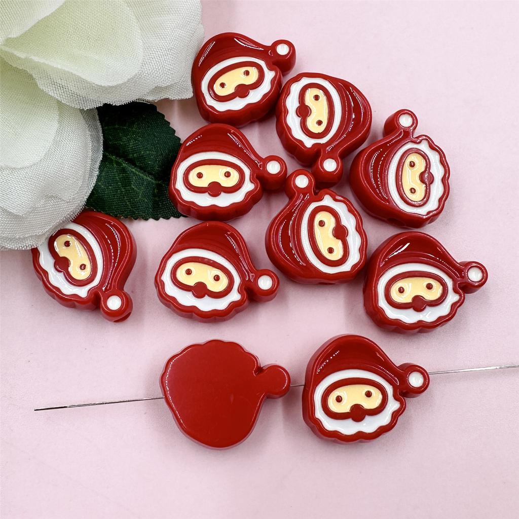 Цепи для мобильных телефонов ручной работы DIY браслеты Свободные материалы для головок Перчатки снеговика Капельное масло Акриловые елочные клетки Ожерелье Аксессуары 10 шт.