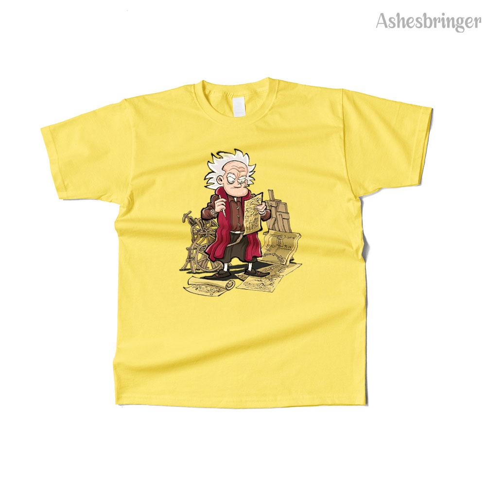 Unisexs Cotton Leonardo Doc Vinci Graphic Funny T Shirt Street Casual Style Tee for Unisex and Women