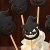 Burr-free Cake Topper 8 Pcs Halloween Cupcake Toppers Black Glitter Witch Hat Pumpkin Decoration Picks for Party Supplies Birthday