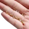 100pcs 1.2 1.5 2mm Stopper Spacer Beads Copper Plating Gold Color Hole Ball Crimp End Beads For Diy Jewelry Making Supplies