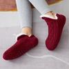 Men Women's Winter Super Soft Warm Floor Sock Cozy Fuzzy Fleece-Lined with Grippers Slipper Socks Floorshoes