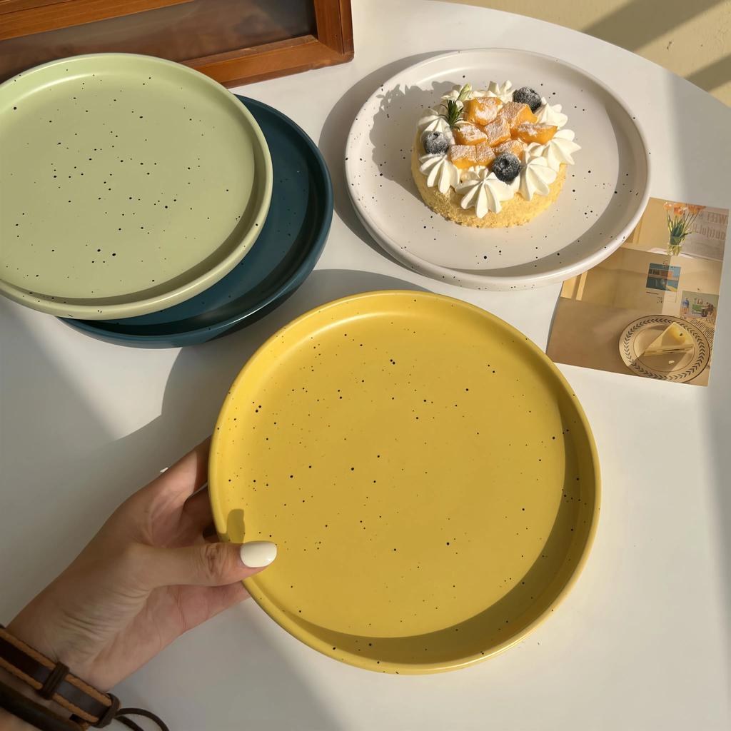 В стиле Инс Винтажные керамические тарелки Ресторан Западный стейк Паста Тарелка Простой бытовой поднос для фруктов десертов закусок