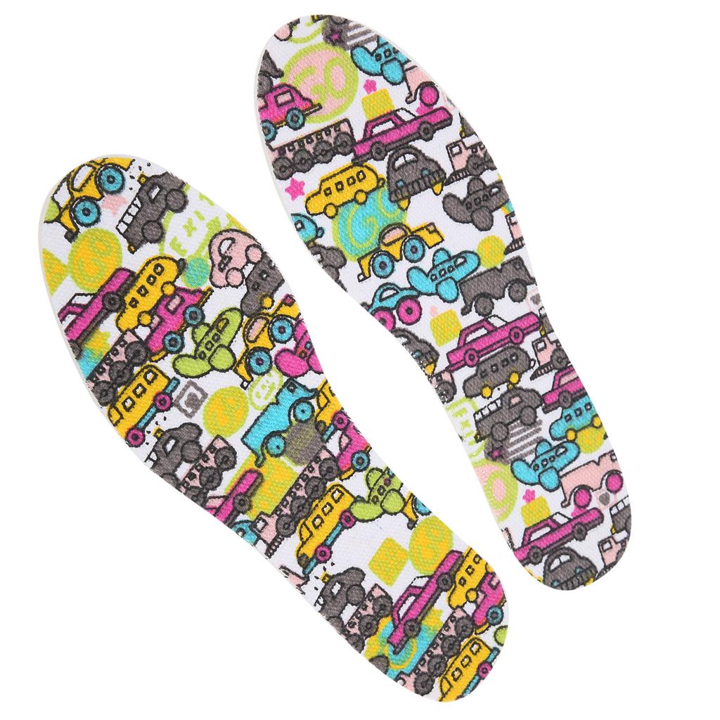 1 пара детских стелек из дышащего латекса, вставки для подошвы, детские накладки для обуви, свободный размер, мультфильм