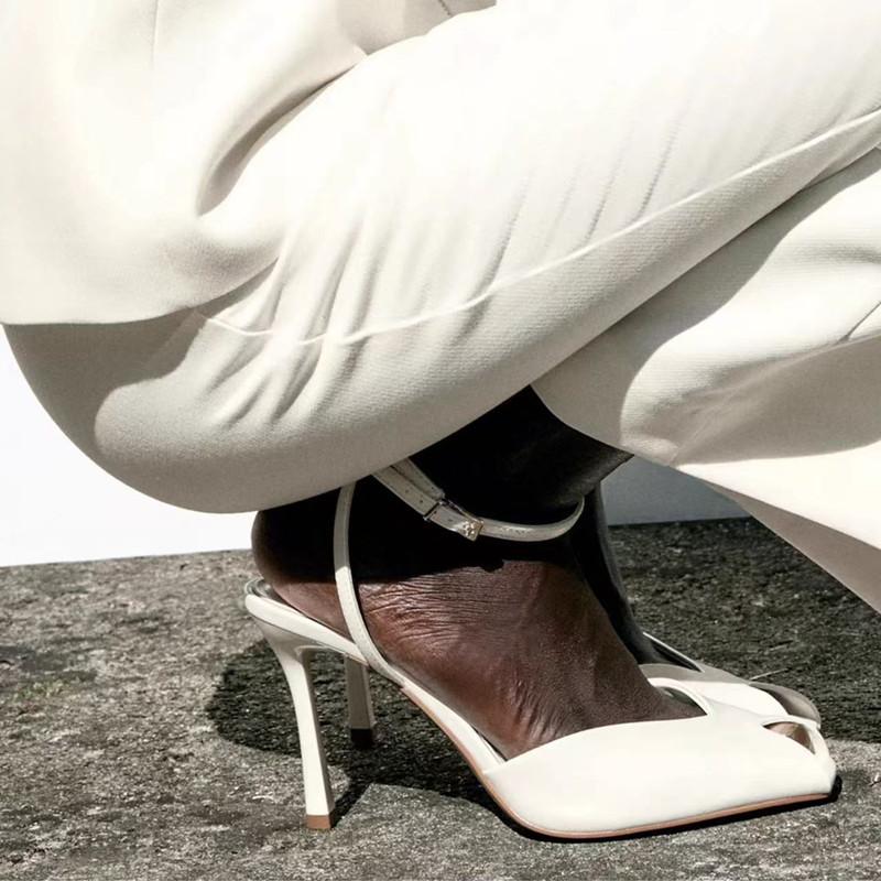 Мода Мода Пип-тоу Мягкая ПУ Кожа Женские Гладиаторские Сандалии Сексуальный Ремешок на Щиколотке Офисная Леди Высокие каблуки Летние Свадебные Туфли для Невесты