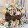 Plastic Artificial Dahlia Rose Flowers Realistic Fake Flowers  Living Room Decor