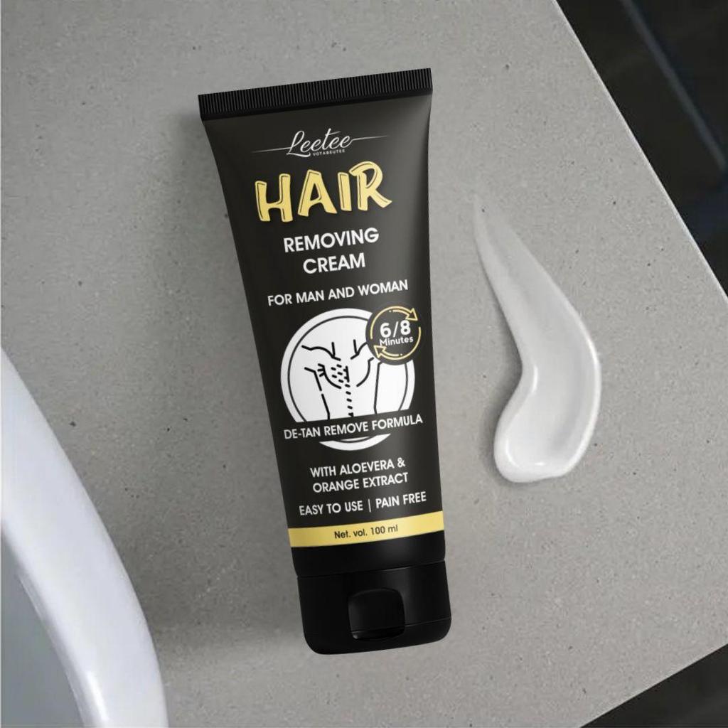 Крем для удаления волос 100 г | Подходит для ног, подмышек, линии бикини, рук | Для мужчин и женщин