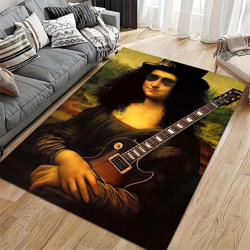 Rock Style Mona Lisa Carpet suitable as a non-slip mat for the living room or bedroom sofa