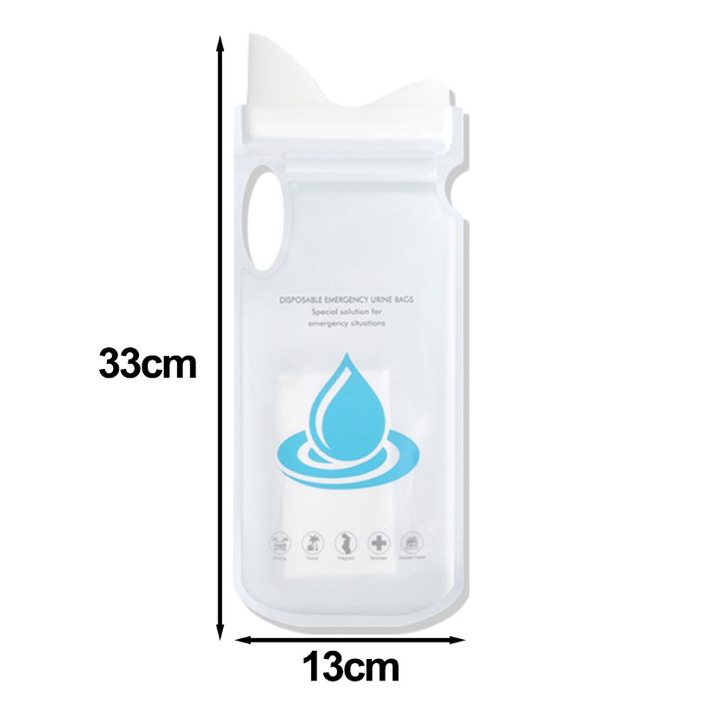 Одноразовые мочеприемники для экстренной помощи Портативный автомобильный мочеприемник для экстренной помощи Унисекс автомобильный писсуар для унитаза Одноразовый удобный мешок для мочеиспускания