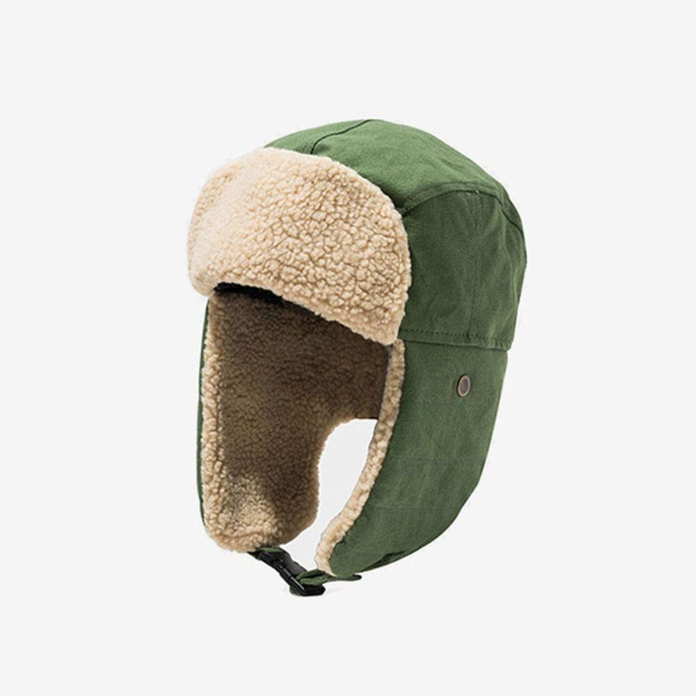 Thickened OutdoorsThick Balaclava Ear Protection Warm Snow Cap Winter Bomber Hats for Men Women