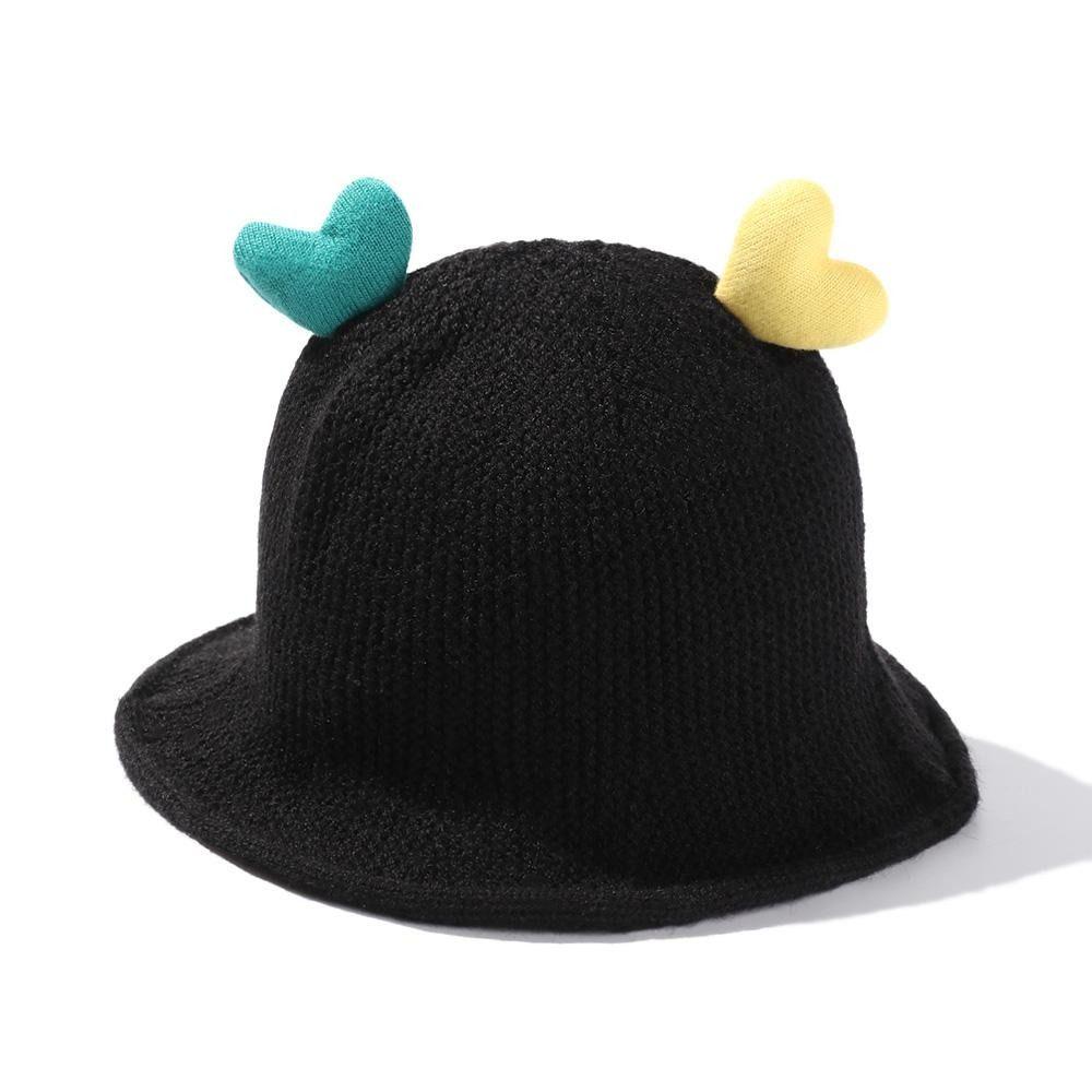 Cute Bucket Hat Warm Baby Children Fisherman Hat Knitted Hat Newborn Cap  Outdoor