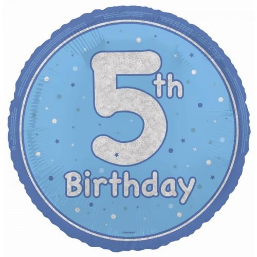 Unique Party Фольгированный шар "Призма" на 5-летие