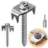 Fence Staples 304 Stainless Reusable Wire Fencing Staple Screw Nail