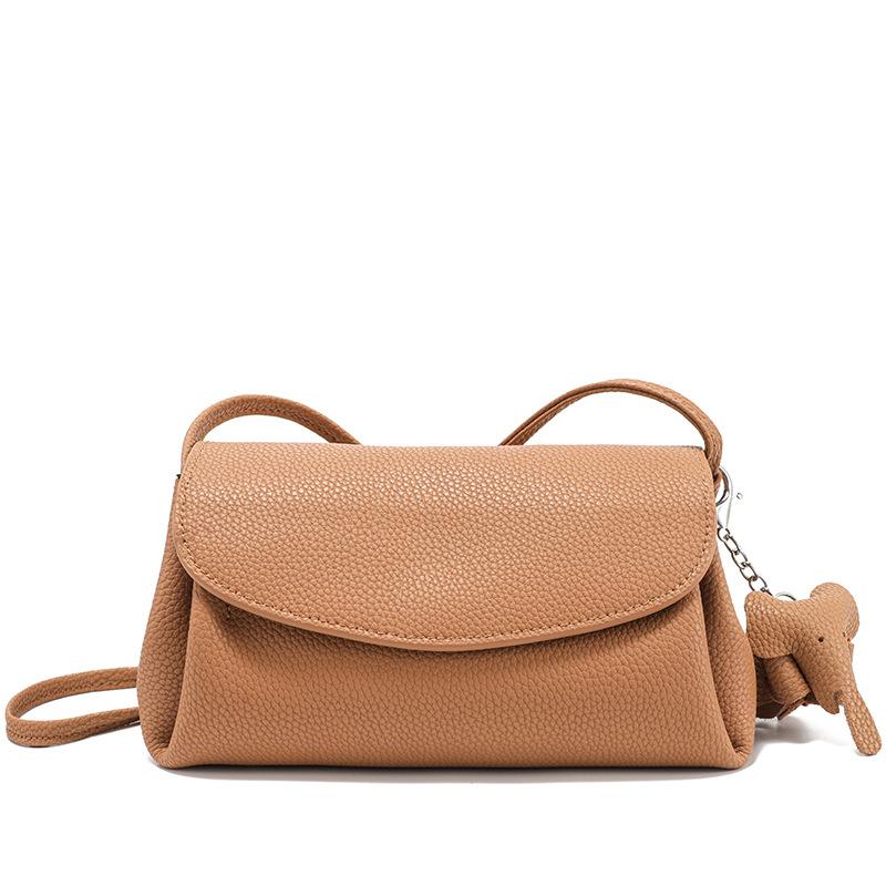 Fashionable Cowhide Small Crossbody Bag for Women 2025 New Model Single Shoulder Bag Niche Versatile Commuting Phone Coin Purse