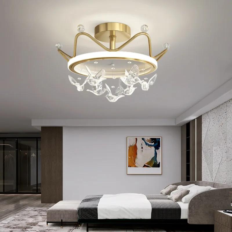 Хрустальные светодиодные люстры лампы для гостиной спальни детской комнаты внутреннее освещение светильники диммируемые AC110 220VLutres Dero
