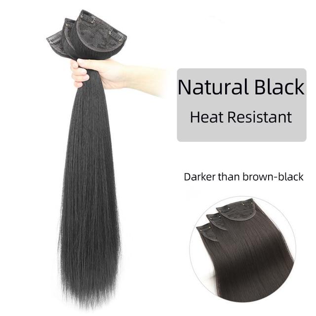 Синтетические волосы для наращивания, длинные прямые, вьющиеся, волнистые, натуральный искусственный парик, женский зажим на заколке, цельные волосы для женщин