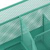 Metal Mesh Multi Grid Pen Holder Creative Sundries Storage Box  School Office
