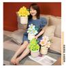 Plush Sunflower Decoration Toy Home Decoration Waist Support Plant Pot Doll