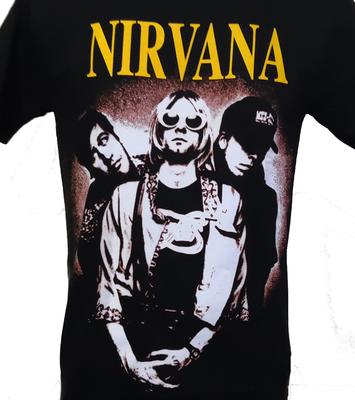 Футболка рок-группы Nirvana Черный хлопок Унисекс Все размеры от S до 5XL JJ4812
