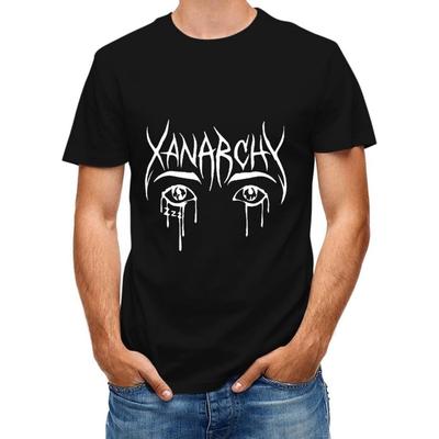 Мужская футболка с коротким рукавом Penqino Lil Xan Logo, хлопковая, с круглым вырезом, повседневная