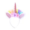 Unicorn headband princess party headband halloween carnival headgear children's show props hair accessories