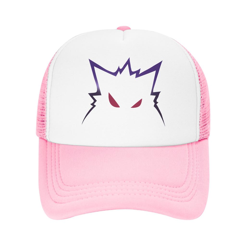 Unisex Women Ghost Gengar Caps HipHop Mesh Baseball Cap Snapback Caps Pokemon Anime Hat Trucker Hat Adjustable Fishing Hat Summer