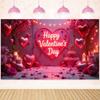 Rose Valentine's Day Photography Backdrop Gift Happy Valentine's Day Banner  Photo Studio