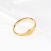 Простое геометрическое тонкое круглое кольцо, кольцо с вакуумным напылением из титановой стали, женские модные аксессуары высокого класса