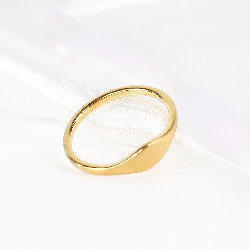 Простое геометрическое тонкое круглое кольцо, кольцо с вакуумным напылением из титановой стали, женские модные аксессуары высокого класса