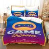 Игровой комплект пододеяльника Декор комнаты геймера для мальчиков, детей, подростков, Видеоигры, Полуторный комплект постельного белья, Покрывало с геймпадом, Декор для дома