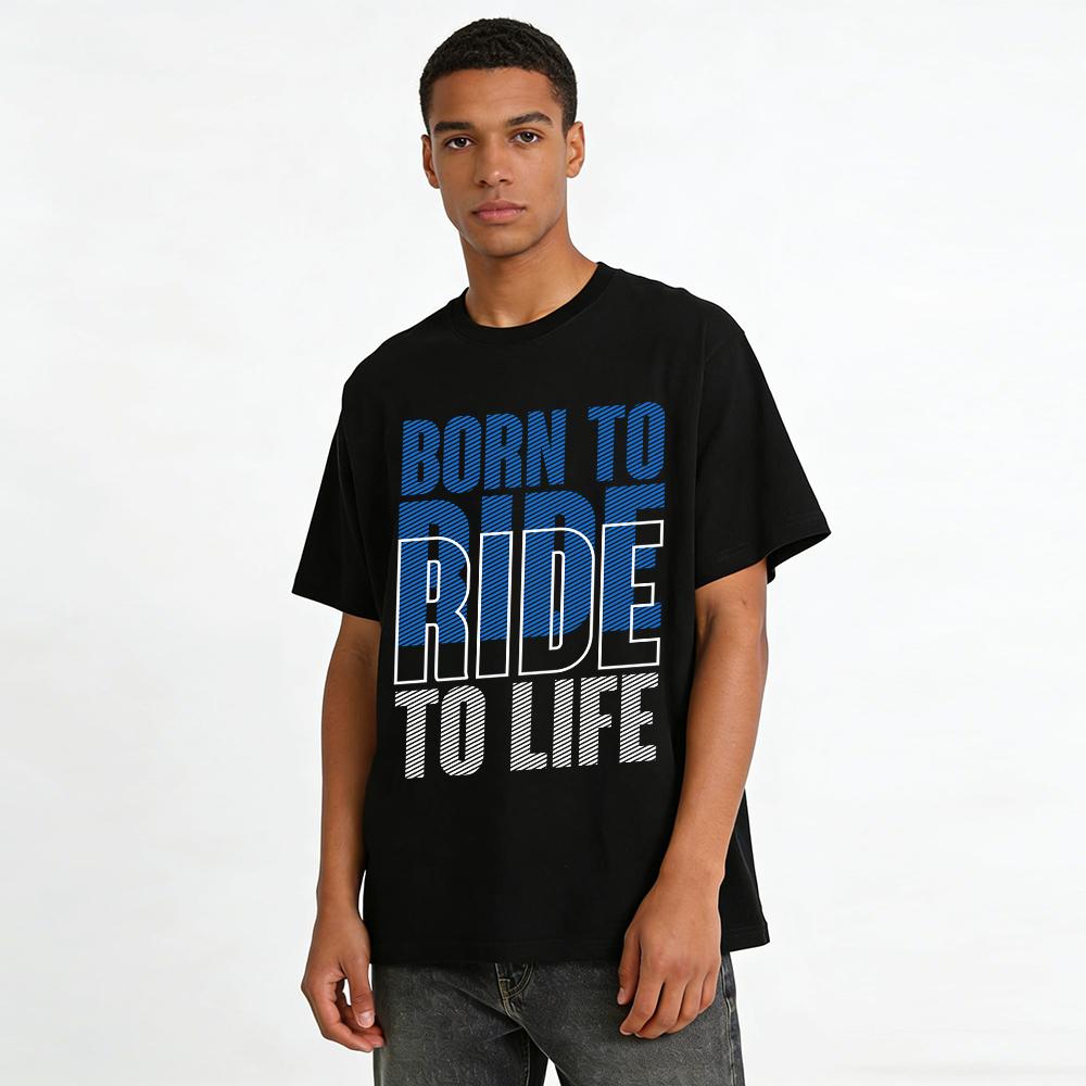 Хлопковая футболка Born To RideT