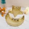 Iron Material Dessert Tray Moon Star Shaped Food Storage Container Dinner Plate  Table Decor