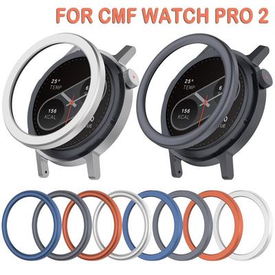 Крышка корпуса часов Металлическое кольцо безеля Для CMF Watch Pro 2 Защита с пленкой Крышка корпуса часов Для Безель часов Корпус Аксессуары