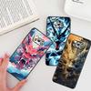 Дизайн с драконом в стиле аниме для Xiaomi Mi Poco F3 F4 F5 F6 X3 X4 X5 X6 X7 M3 M4 M5 M6 M7 GT Pro 5G Черный чехол для телефона