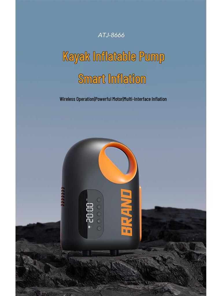 Компактный беспроводной электрический воздушный насос для автомобиля, палатки, SUP, каяка