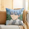 KKuroko Basketball Anime Cushion Cover Silky Short Plush Invisible Zipper Dustproof Sofa Pillow Case For Home Decor