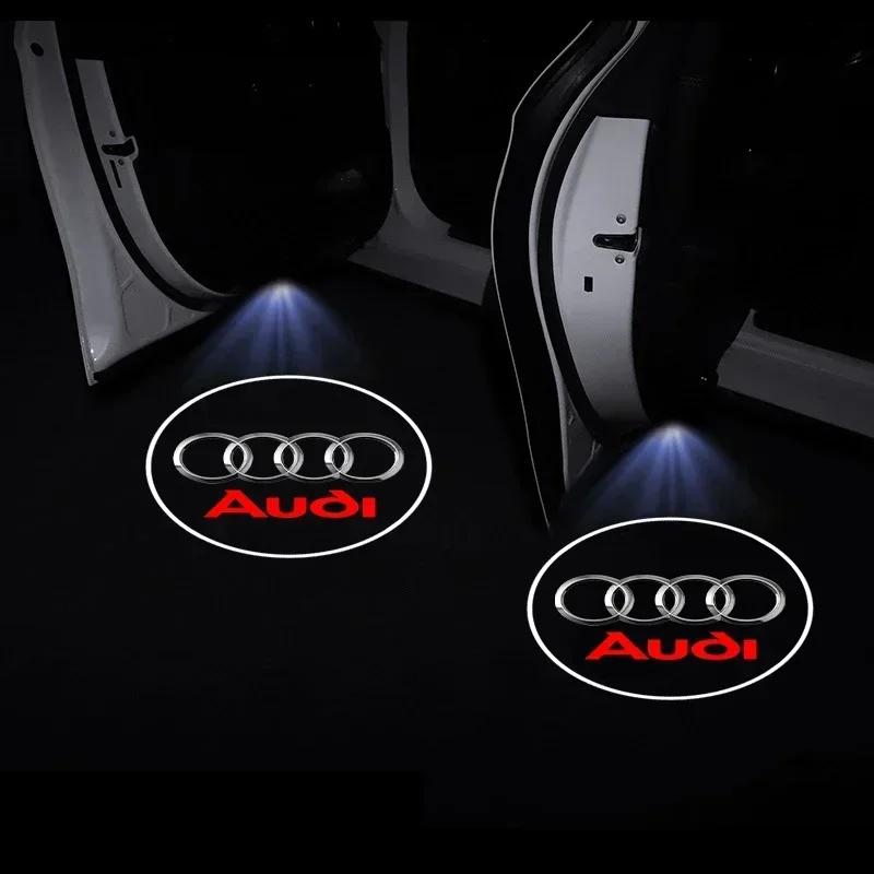 New style Car universal projector high-definition LED welcome lights For Audi A4 B5 B6 B7 A5 C7 4F Q2 RS3 RS4 RS5 RS6 TT 4L