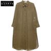ANAYI [10211714340] Cotton Sheer Shirt Dress 36 BrownUsed