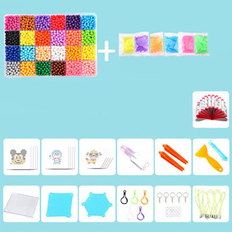 Волшебные водяные бусины с предохранителем, набор пазлов из перфорированной доски, набор цветных бусин с предохранителями, водные липкие бусины, сделай сам, художественные поделки