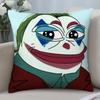 Sad P-Pepe Frog Pillow Gift Pillow Case Short Plush Sofa Decorative Gift Home Double-sided Printing Cushion
