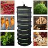 Hanging Basket Herb Drying Net Layers Drying Net for Herbs with Zipper Dryer Mesh Bag Folding Dry Rack For Flowers Buds Plants