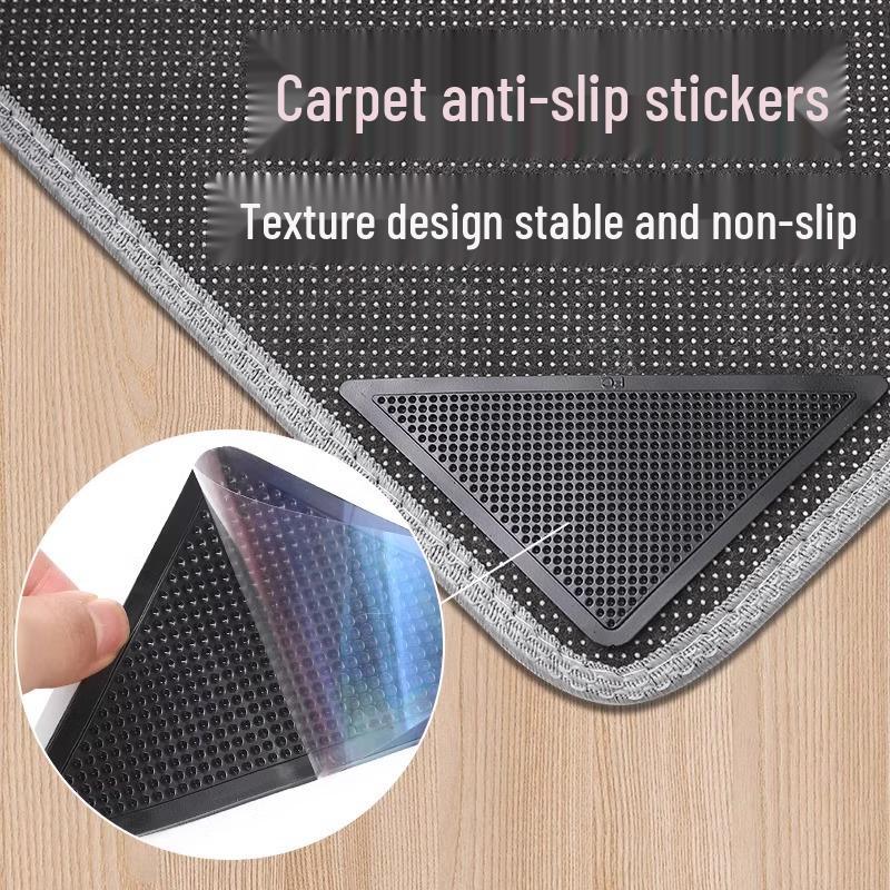 Треугольные противоскользящие наклейки для ковра: Закрепите домашние ковры, диваны и напольные коврики.
