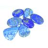 33-40 мм Микс Кабошон Лазурит Свободный Драгоценный Камень Лот 7 шт. для Ювелирных Изделий SY-441